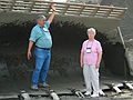 May 18, 2004 - Outside of Fairbanks, Alaska.<br />May family placer gold mining facility.<br />Joe Villarreal and Fae Herbert in front of a front loader.