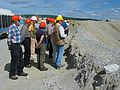 June 18, 2004 - Fort Knox Gold Mine near Fairbanks, Alaska.<br />Our Interhostel group.