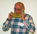 June 18, 2004 - Fort Knox Gold Mine near Fairbanks, Alaska.<br />Eric hamming it up.