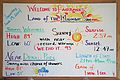 June 19, 2004 - Fairbanks, Alaska.<br />Weather info in lobby of Bridgewater Hotel.