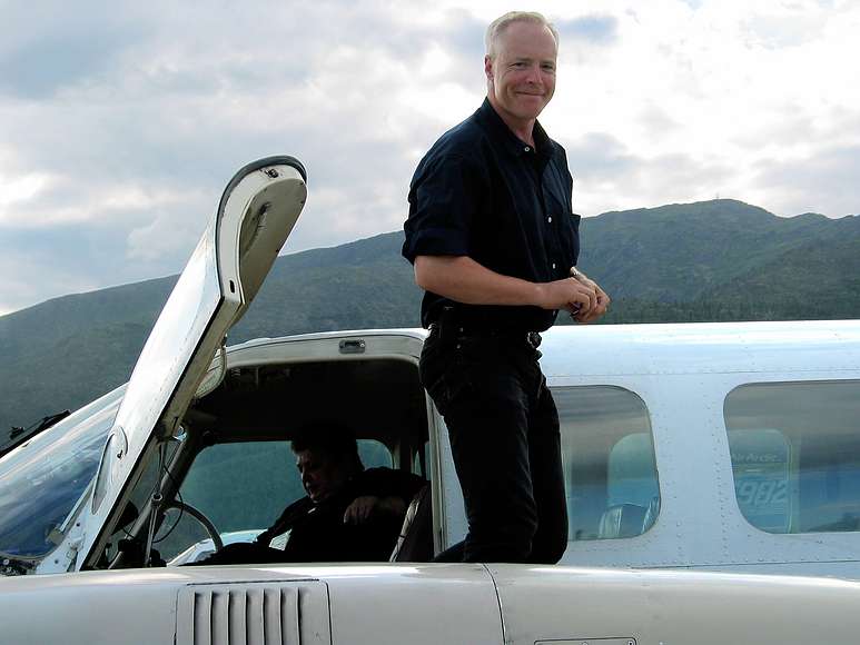 June 20, 2004 - Coldfoot, Alaska.<br />Our pilot.