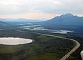 June 20, 2004 - South of Coldfoot, Alaska.<br />The Dalton Highway and the pipeline.