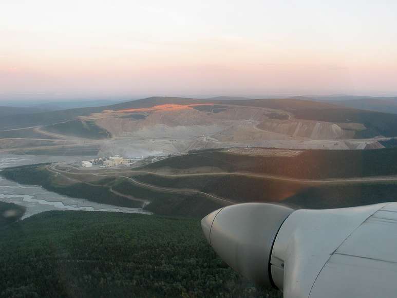 June 20, 2004 - Near Fairbanks, Alaska.<br />Fort Knox gold mine.