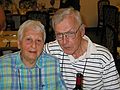June 21, 2004 - Fairbanks, Alaska.<br />Farewell dinner, or the last supper, as Bill referred to it, at the Bridgewater Hotel.<br />Helen and Phil Bremmer.