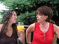 August 1, 2004 - Marblehead, Massachusetts.<br />Abrams family gathering at Cheryl's house.<br />Ilana and Rebecca Abrams (Lou's daughter).