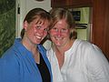 August 1, 2004 - Manchester by the Sea, Massachusetts.<br />Uldis' 60th birthday celebration.<br />Krista and Laila.