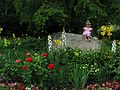 August 1, 2004 - Manchester by the Sea, Massachusetts.<br />Uldis' 60th birthday celebration.<br />Diana in Mirdza's garden.
