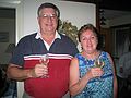 August 1, 2004 - Manchester by the Sea, Massachusetts.<br />Uldis' 60th birthday celebration.<br />Jim and Helga (Mirdza's daugther).