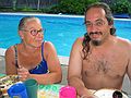 August 2, 2004 - Lawrence, Massachusetts.<br />Family get-together to see Melody, who was visiting from California.<br />Kim (Tom's wife and mother of Arianna, Marissa, Michael and TJ)<br />and Carl (Joyce's son and Melody's brother).