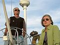 August 7, 2004 - Newburyport, Massachusetts.<br />An evening on the Halloran's sailboat.<br />John Halloran and Joyce.