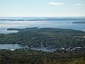 Sept. 26, 2004 - Camden Hills State Park, Maine.<br />View of Camden from Ocean Lookout.