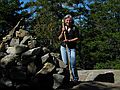 Sept. 26, 2004 - Camden Hills State Park, Maine.<br />Joyce atop Mt. Meganticook