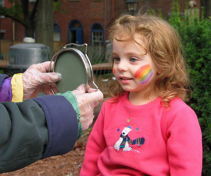 Oct. 11, 2004 - Newburyport, Massachusetts.<br />Miranda having her face painted.