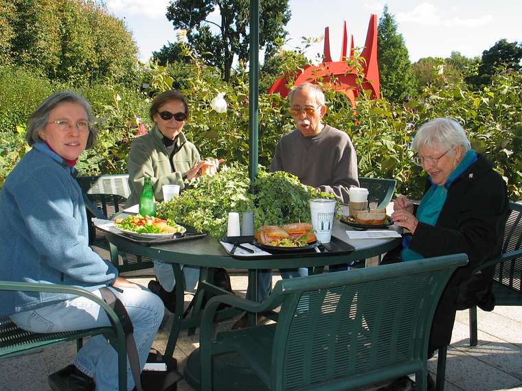 Oct. 16, 2004 - National Gallery of Art Sculpture Garden, Washington, DC.<br />Joyce, Baiba, Ronnie, and Marie.