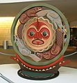 Oct. 18, 2004 - National Museum of the American Indian, Washington, DC.<br />Wood sculpture by Canadian artist Susan Point (Coast Salish) depicting<br />the legend of the Beaver and the Mink and the Salmon People.