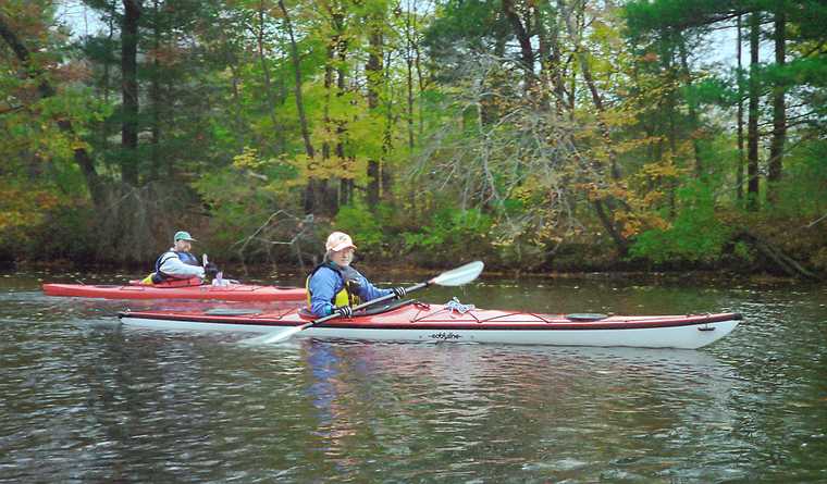 Oct. 23, 2004 - On the Nashua River mostly in Groton, Massachusetts.<br />A Get Outdoors New England event led by Jim Healy.<br />Jim and Joyce.