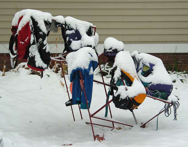 Nov. 13, 2004 - Merrimac, Massachusetts.<br />Two days after kayaking we get this! That's New England for you.