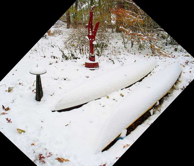 Nov. 13, 2004 - Merrimac, Massachusetts.<br />Two days after kayaking we get this! That's New England for you.