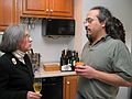 Nov. 25, 2004 - Tewksbury, Massachusetts.<br />Thanksgiving dinner at Paul and Norma's.<br />Joyce and Carl in serious discussion.