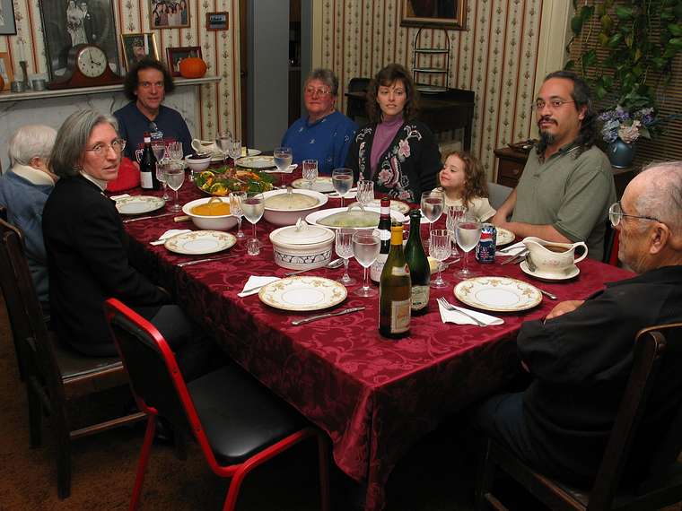 Nov. 25, 2004 - Tewksbury, Massachusetts.<br />Thanksgiving dinner at Paul and Norma's.<br />Marie, Joyce, Paul, Norma, Holly, Miranda, Carl, and Charlie.