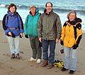 Nov. 27, 2004 - Parker River National Wildlife Refuge, Plum Island, Massachusetts.<br />Susan Hoyt, June Gallagher, Rich, and Joyce.<br />Get Outdoors New England event led by Joyce.