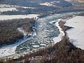 Jan. 6, 2004 - On border between Iowa and Nebraska.<br />Flight from Chicago to Oakland via Omaha and Las Vegas.<br />The Missouri River at Omaha, Nebraska.