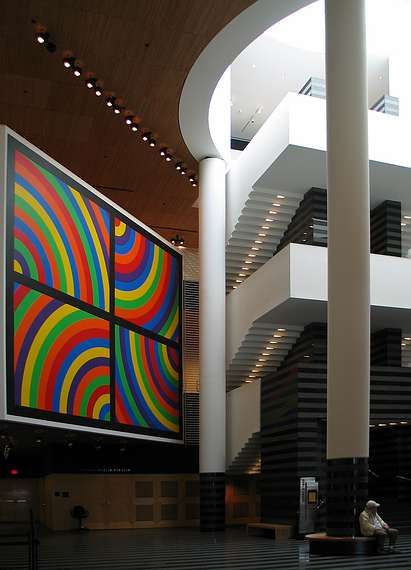 Jan. 11, 2005 - Museum of Modern Art, San Francisco, California.<br />Sol Lewitt painting.