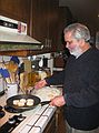 Jan. 12, 2005 - El Cerrito, California.<br />Dinner at Sati's parents house.<br />Sati's father Suman.