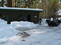 Jan. 17, 2005 - Camp Richardson on Lake Tahoe, California.<br />Melody and Sati moving out of our cabin, "Jaguar".