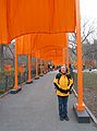 Feb. 12, 2005 - Central Park, New York City.<br />Christo and Jeanne-Claude's "The Gates" installation.<br />Joyce.
