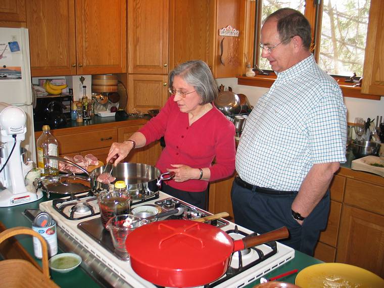 April 10, 2005 - Merrimac, Massachusetts.<br />Norma's birthday and Paul and Norma's wedding anniversary celebration.<br />Joyce and Dominic.