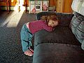April 15, 2005 - Rindge, New Hampshire.<br />Miranda asleep.<br />Photo by Holly dos Santos, her mother.