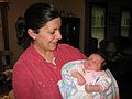 May 26, 2005 - Merrimac, Massachusetts.<br />Dina and her new baby Vanessa.