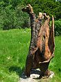 June 5, 2005 - Maudslay State Park, Newburyport, Massachusetts.<br />Outdoor Sculpture Show - installation day 2.<br />David Flood's "Dali's Phone Booth". Wood.