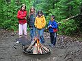 June 18, 2005 - White Lake State Park, Tamworth, New Hampshire.<br />Dagbjrt, Marissa, Arianna, and Gujn.