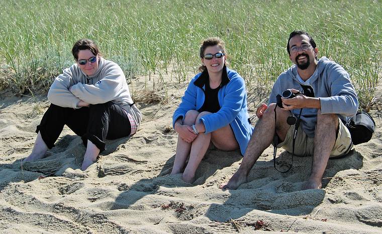 June 22, 2005 - Chappaquiddick Island, Marthas Vinyard, Massachusetts.<br />Toms Nech Point?<br />Inga, Holly, and Eric.