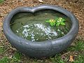 June 12, 2005 - College of the Atlantic, Bar Harbor, Maine.<br />"Touchstones" sculpture show, co-curated by June LaCombe and Susan Lerner.<br />"Water Bowl" by Paul Heroux.