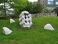 June 12, 2005 - College of the Atlantic, Bar Harbor, Maine.<br />"Touchstones" sculpture show, co-curated by June LaCombe and Susan Lerner.<br />"Seed" by Jesse Salisbury.