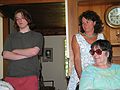 July 3, 2005 - Manchester by the Sea.<br />Mirdza's 90th birthday celebration.<br />Lucy's son, Lucy, and her mother Nancy.