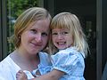 July 3, 2005 - Manchester by the Sea.<br />Mirdza's 90th birthday celebration.<br />Laila and Diana.
