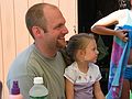 July 10, 2005 - At Marie's in Lawrence, Massachusetts.<br />Gujns 5th birthday celebration.<br />Erics friend Nathan and his daughter Abbie.