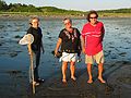 August 7, 2005 - Hermit Island, Small Point, Maine.<br />Joyce, Norma, and Paul on Head Beach.