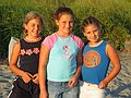 August 7, 2005 - Hermit Island, Small Point, Maine.<br />Marissa, her friend Laura, and Arianna.