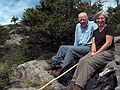 August 26, 2005 - Monadnock Mountain, New Hampshire.<br />John and Joyce at our lunch stop near the top.