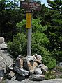 August 26, 2005 - Monadnock Mountain, New Hampshire.<br />A well marked trail intersection.
