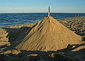 August 27, 2005 - Parker River National Wildlife Refuge, Plum Island, Massachusetts.<br />Somebody's Mt. Fuji with our feather atop.