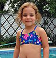 August 28, 2005 - Lawrence, Massachusetts.<br />After an afternoon at Memere Marie's pool,<br />we had to return Miranda to her parents.