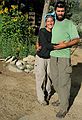 August 15, 2005 - Kennedy Meadows, Inyokern, California.<br />Melody and Sati after their 700 mile hike along the Pacific Crest Trail.