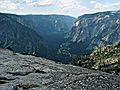 August 17, 2005 - Yosemite National Park, California.<br />Nine mile hike from CA-120 at Porcupine Creek to North Dome and back.<br />View into Yosemite Valley.