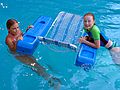 September 3, 2005 - Lawrence, Massachusetts.<br />Another family gathering at Memere Marie's pool on a hot summer day.<br />Marissa and her friend.